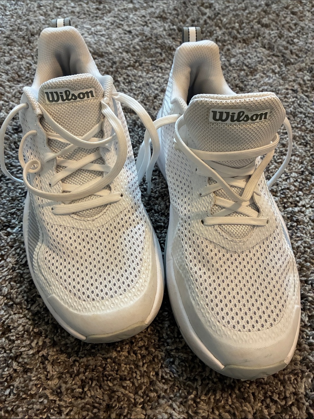 Wilson White Mesh Women's Athletic Sneakers